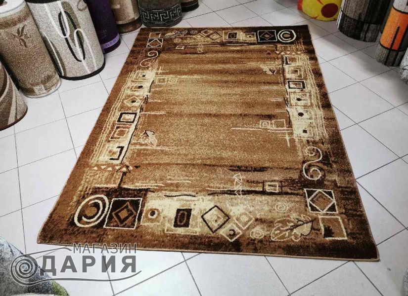 Тъкан персийски килим Blue stones 9922 gold